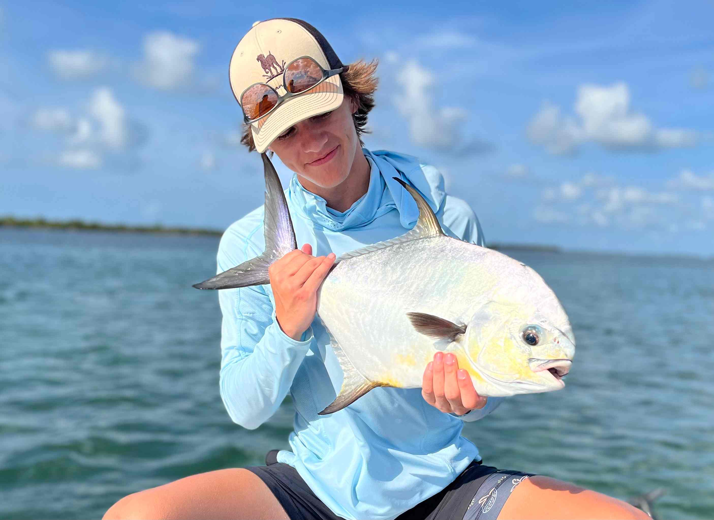 Fisherman permit fishing the fall season in the Florida Keys and Key West