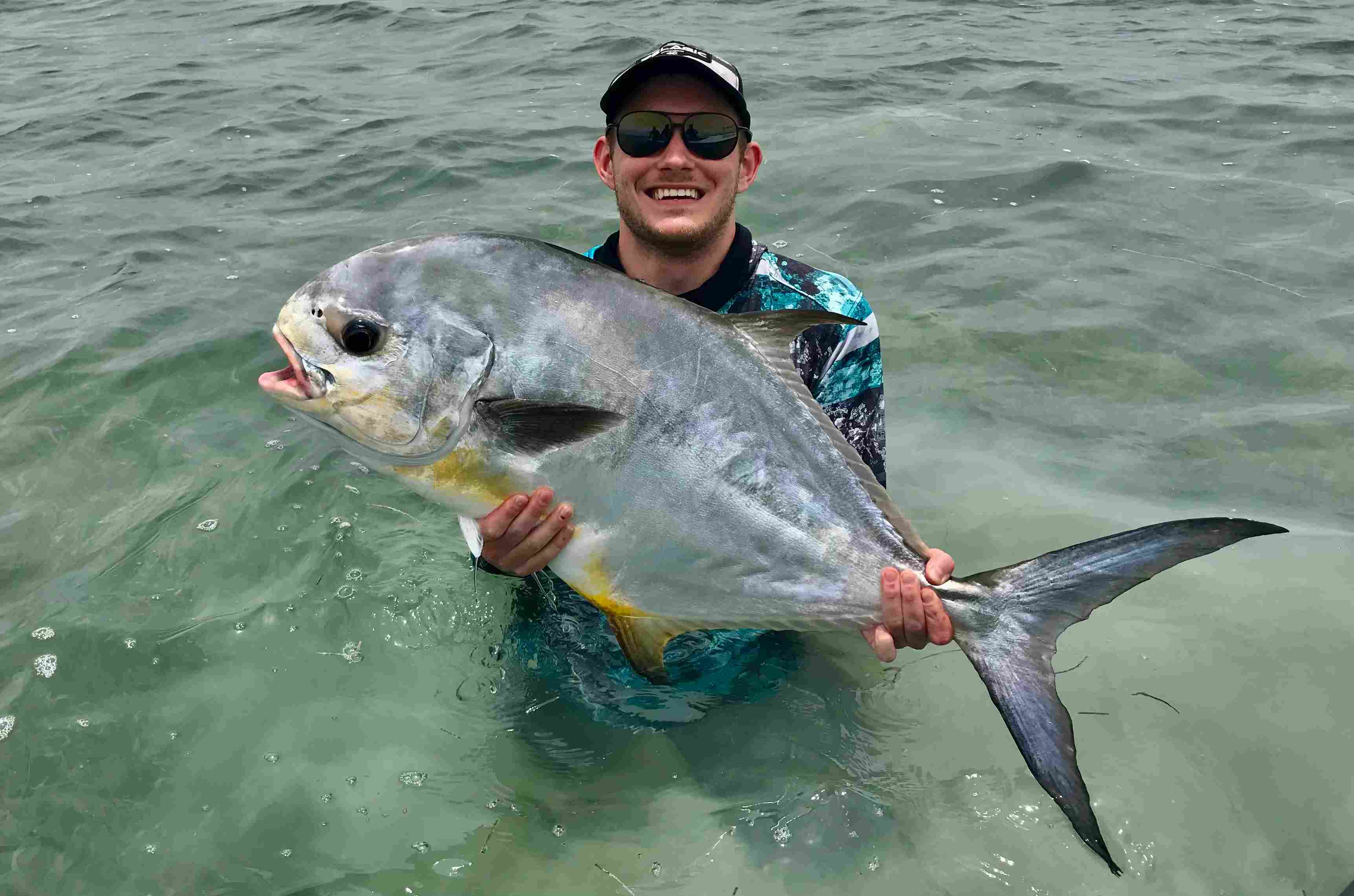 Permit fishing in the Florida Keys with a charter fishing guide